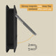 Hakuna Pets Large Black Super Tough Pet Door 295mm x 425mm
