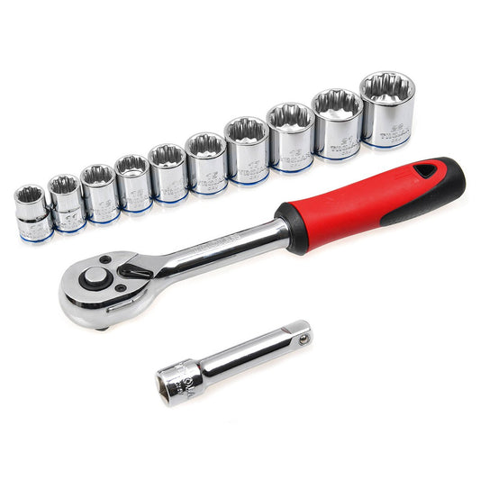 Trojan 12 Piece Socket Set 3/8" - Metric Chrome Vanadium - Lifetime Warranty – view 2 - Auzzistore