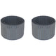 Greenlife Metal Garden Edging Roll 2 x 6M x 150mm Slate Grey