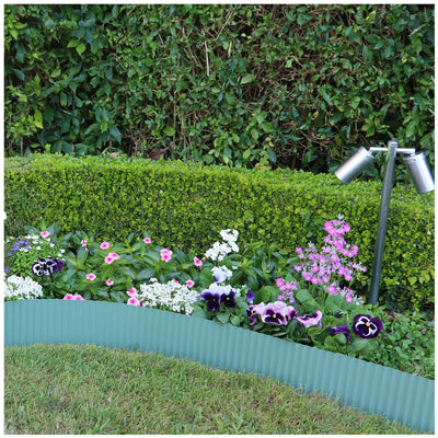 Greenlife Metal Garden Edging Roll 2 x 6M x 150mm Eucalyptus