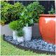 Greenlife Plastic Garden Edging 2 x 1000 x 7.5cm With 20 Pegs Black – view 4