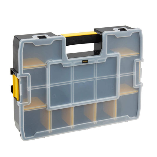 Stanley Classic 12 Compartment Organiser Box 1-94-745 - 333mm x 88mm x 430mm - Customisable Storage – view 2 - Auzzistore