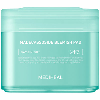 Mediheal Madecassoside Blemish Pad 100 Pack and 100 Refill Gentle Vegan Fibre