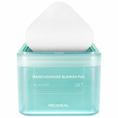 Mediheal Madecassoside Blemish Pad 100 Pack and 100 Refill Gentle Vegan Fibre
