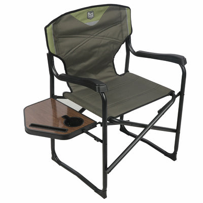 Timber Ridge Portable Director Chair with Side Table 2 Pack Sage Green