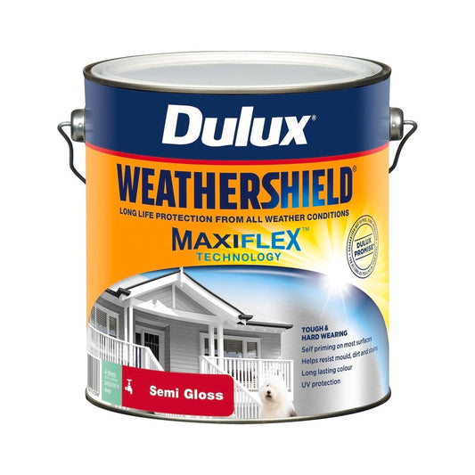 Dulux Weathershield Exterior Paint - Deep Semi Gloss - 4L - 205mm x 198mm x 180mm - Auzzistore