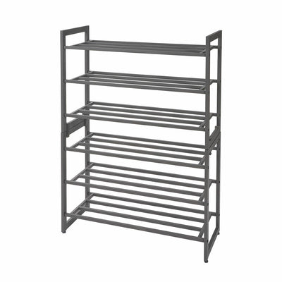 Neatfreak 3 Tier Stackable Shoe Rack Heavy Duty Metal 12 Pairs C05055P064