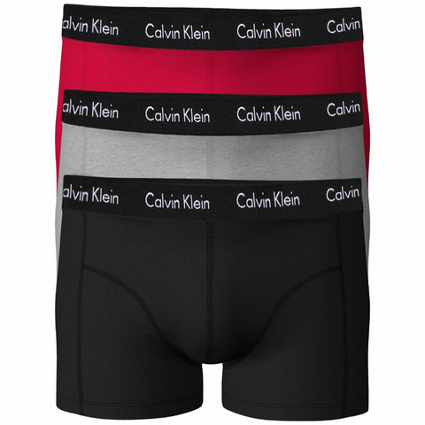 Calvin Klein Men's Trunks 3 Pack Medium Empower Grey Heather And Black