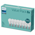 Philips Essential LED Bulb 11W E27 6500K 230V 8 Pack Cool Day Light