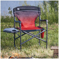 Timber Ridge Heated Rechargeable Director's Chair with Side Table FC-065M Red