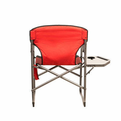 Timber Ridge Heated Rechargeable Director's Chair with Side Table FC-065M Red