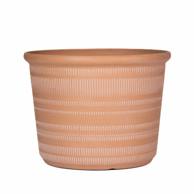 Trendspot Forum Planters 3 Pack 14.4in Terracotta Weather Resistant PP
