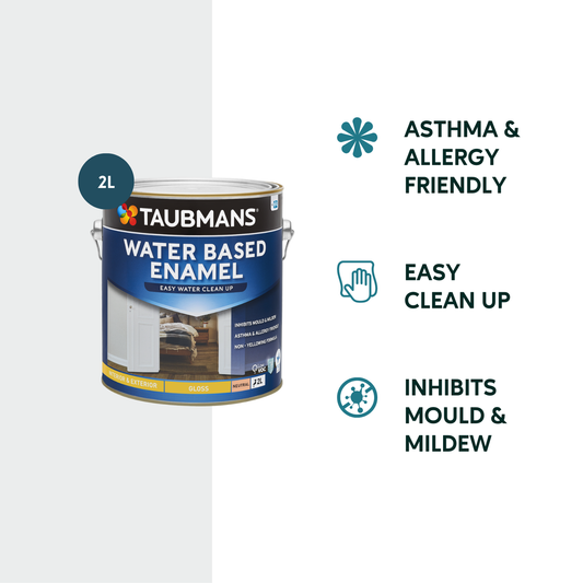 Taubmans 2L Neutral Semi Gloss Water Based Enamel Paint - 2L - Water-Based, Durable Finish – view 2 - Auzzistore