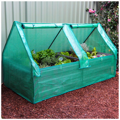 Greenlife Large Garden Bed And Greenhouse Cover 180 x 90 x 45cm Charcoal