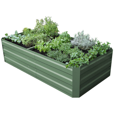 Greenlife Large Garden Bed And Greenhouse Cover 180 x 90 x 45cm Eucalyptus