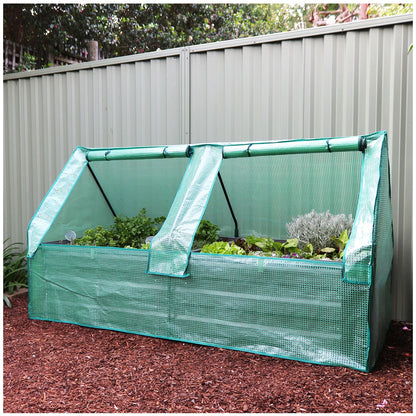 Greenlife Large Garden Bed And Greenhouse Cover 180 x 90 x 45cm Slate Grey