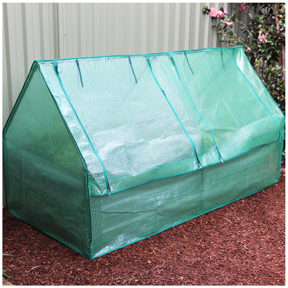 Greenlife Large Garden Bed And Greenhouse Cover 180 x 90 x 45cm Slate Grey
