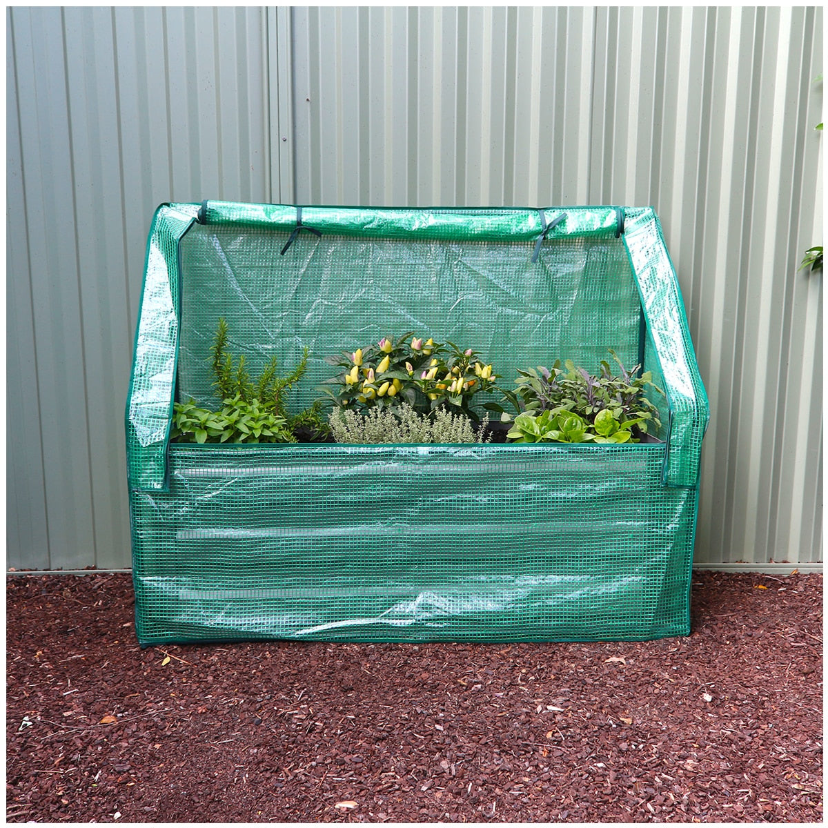 Greenlife Slimline Garden Bed And Greenhouse Cover 120 x 45 x 45cm Charcoal