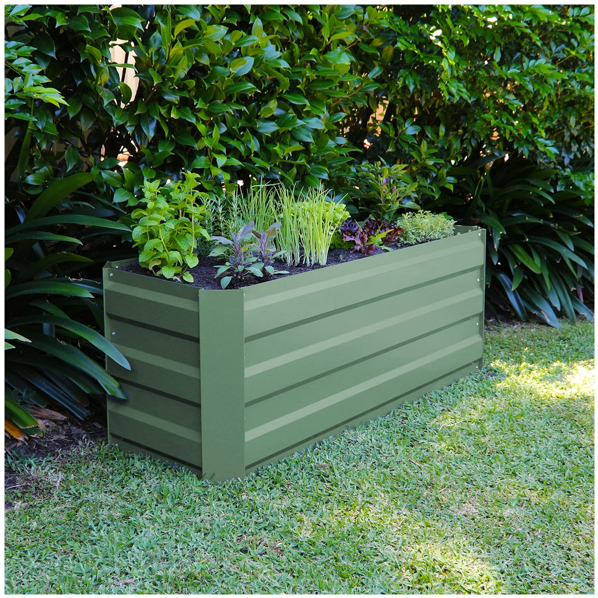 Greenlife Slimline Garden Bed And Greenhouse Cover 120 x 45 x 45cm Eucalyptus