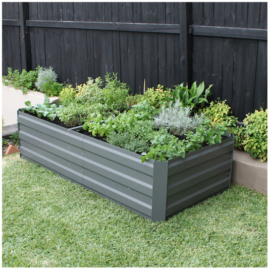 Greenlife Large Garden Bed 180 x 90 x 45cm Slate Grey – view 2