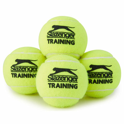Slazenger Training Tennis Balls Bucket 60 Balls Yellow Durable DWSQ03060