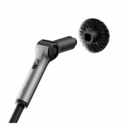 HOTO Flexi Cordless Spin Scrubber 8 Brush Heads 1443mm Extension Pole QWQJA08