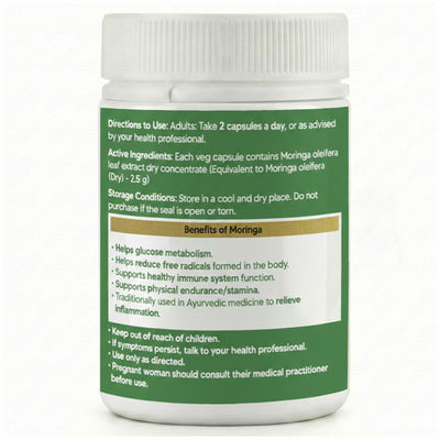 Mai Greens Moringa Capsules 5000mg 240 Pack Leaf Extract