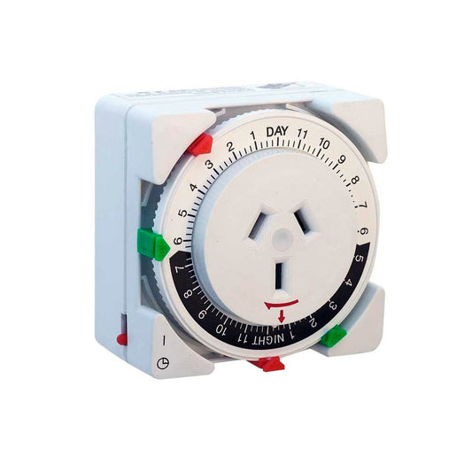 Hpm Easy Set Timer - 24HR - Plastic - Programmable - 1 Outlet - Auzzistore