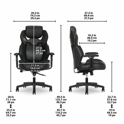 DPS Gaming Chair 3D Insight Synchro 52851-BLKGLD Black Gold