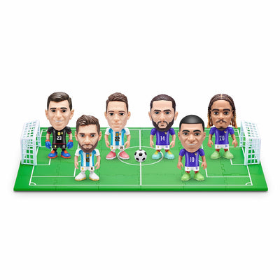 Zuru FIFA World Cup 2026 Ballers 4 Pack Collectible Plastic Black/Blue Pitch