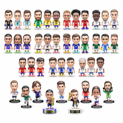 Zuru FIFA World Cup 2026 Ballers 4 Pack Collectible Plastic Black/Blue Pitch