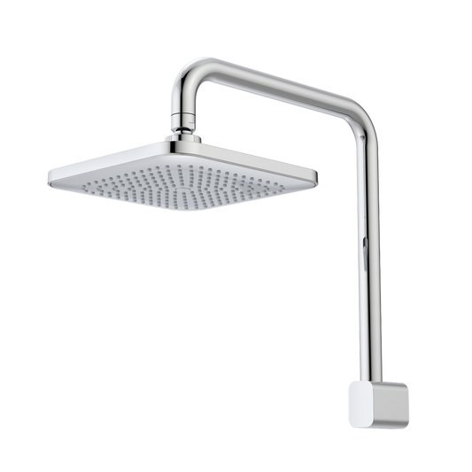 Luna Fixed Overhead Shower - 200mm - Brass - Chrome Finish - Auzzistore