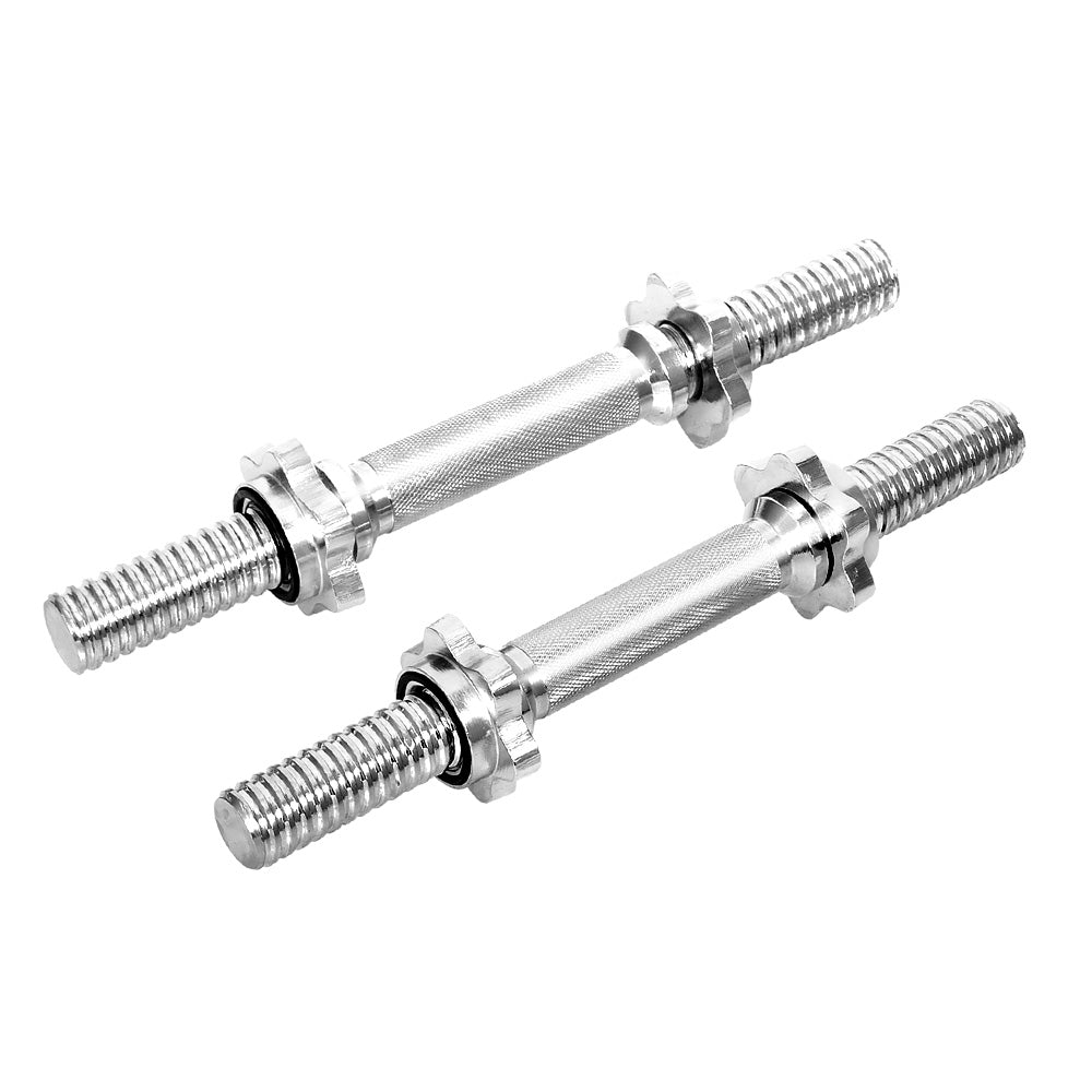 45cm Dumbbell Bar Solid Steel Pair Gym Home Exercise Fitness 150KG Capacity | Auzzi Store