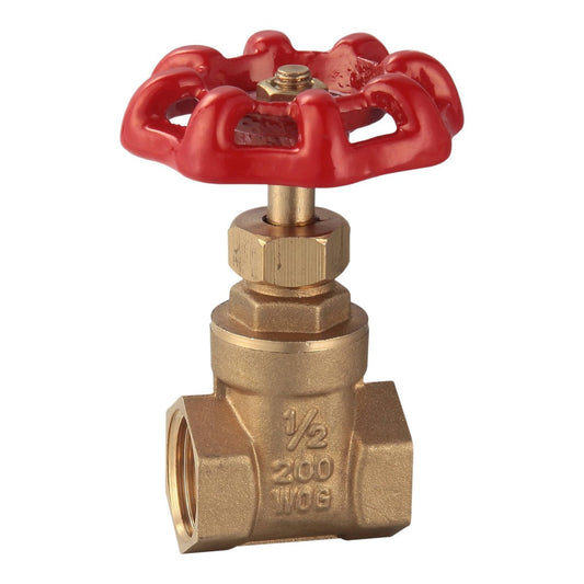 Kinetic Brass Universal Thread Gate Valve - 15mm - Durable Water Control - Auzzistore