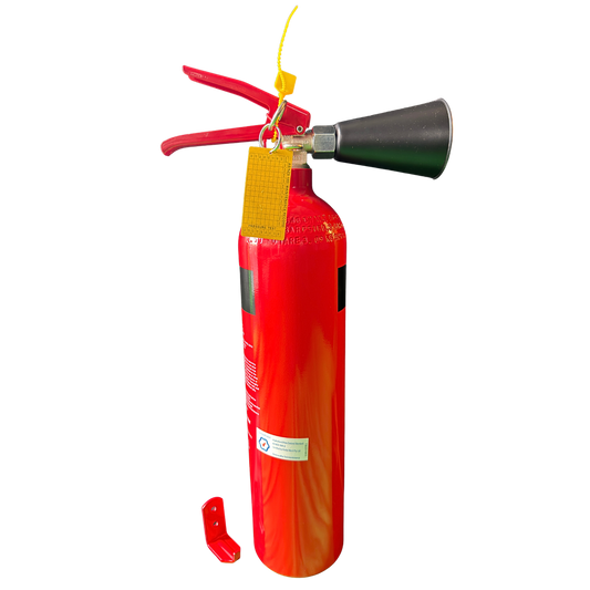 Firepro 2kg CO2 Fire Extinguisher - 110mm x 530mm - Flammable & Electrical Fire Protection – view 2 - Auzzistore