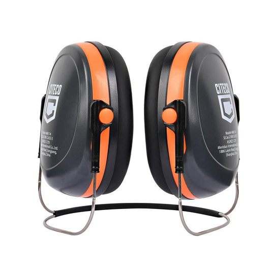 Citeco Neckband Earmuffs - Noise Reduction 27dB - Lightweight - Black