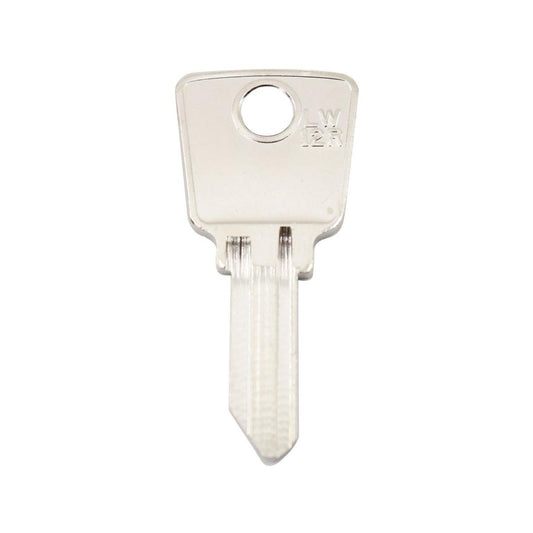 Ehi lw12r Silver Blank Key - Key Duplication - Nickel Plated Brass - Auzzistore