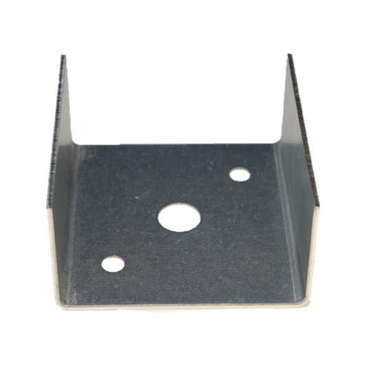 Australian Handyman Supplies 75mm Internal Fixing Post Bracket - Galvanised Steel - Easy Installation - Neat Finish – view 2 - Auzzistore