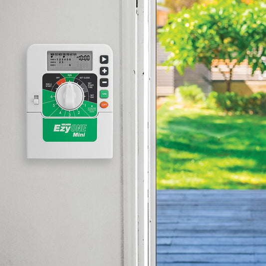 Holman Ezyone Mini 6 Station Irrigation Controller - 30mm x 140mm x 110mm - Grey – view 2 - Auzzistore