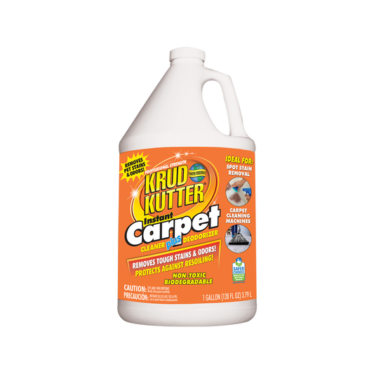 Krud Kutter Instant Carpet Stain Remover Plus Deodoriser 3.78L - Effective on Pet Stains - Safe for All Carpet Types