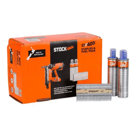 Stockade 1000 Fence Staple Pack - 40 x 4mm - Galvanised - Durable Fastening - Auzzistore
