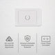 Deta White Single Switch - 10 Pack - Polycarbonate - 2 Way - Durable