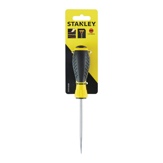 Stanley 5 5 x 100mm Standard Tip Screwdriver - Chrome Plated Steel – view 2
