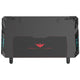 Eureka Ergonomic Z1-S Gaming Desk with Blue LED Lights, Carbon Fibre Texture, Controller Stand, Cup Holder, Headphone Hook – view 4