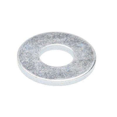 Zenith 1/4" Zinc Plated Flat Washer 100 Pack Steel Load Distribution