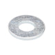 Zenith 1/4" Zinc Plated Flat Washer 100 Pack Steel Load Distribution