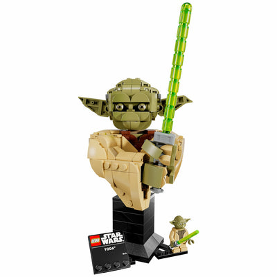 LEGO Star Wars Yoda Bust 75438 399-Piece Collectible Set