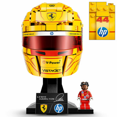 LEGO F1 Lewis Hamilton Helmet Building Set 43022 Modena Yellow 884 Pieces