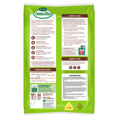 Scotts Osmocote Plus 50L Tomato Vegetable Herb Premium Planting Mix