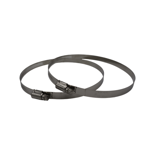 Pacific Air 150mm Stainless Steel Worm Clamp 2 Pack Easy To Use - Auzzistore